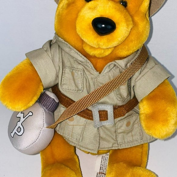 WDW Walt Disney World Winnie Character Plush Safari Hiking Explorer Pooh Bear - Picture 3 of 9